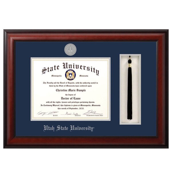 Utah State Meridian Tassel Diploma Frame